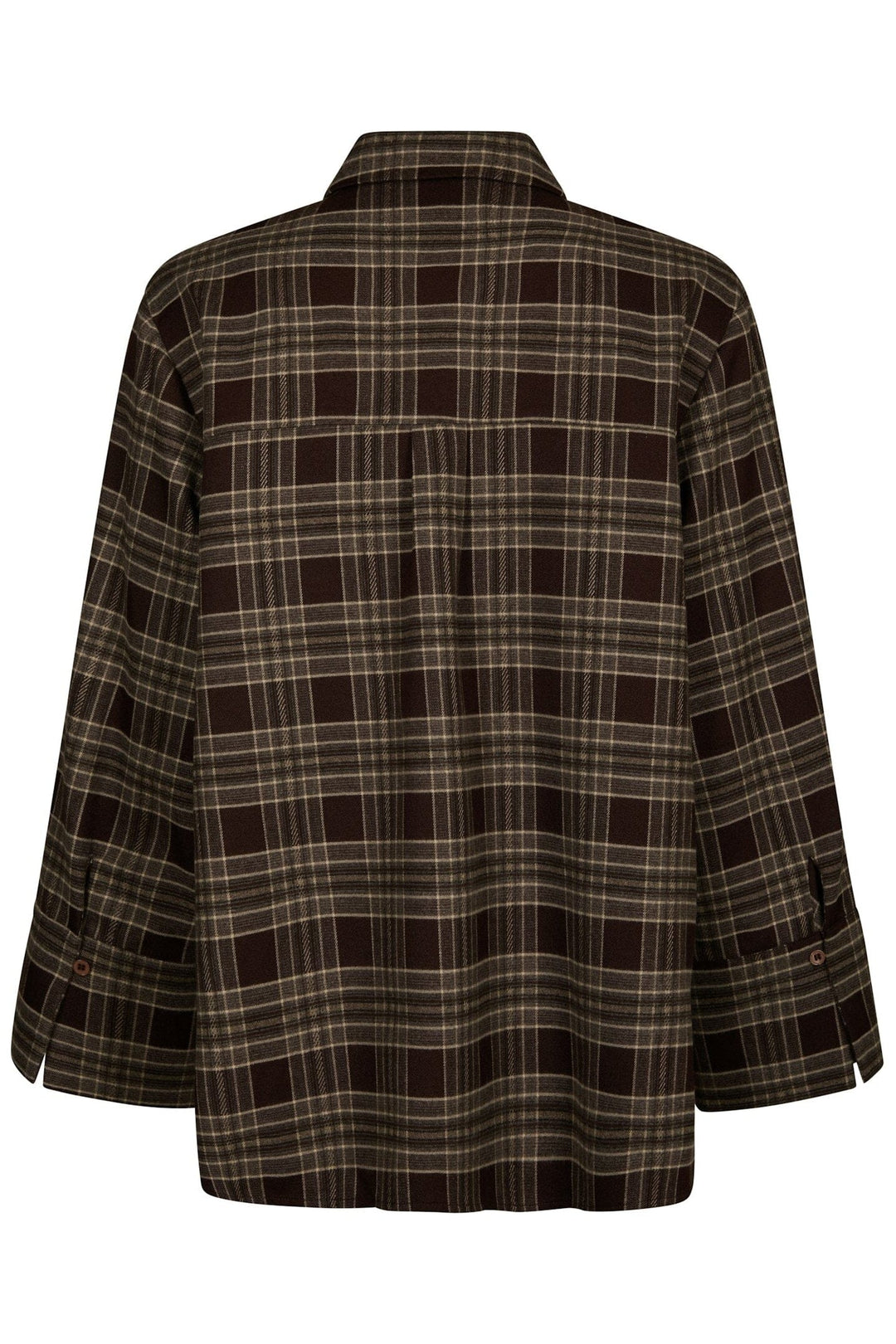 Neo Noir - Dita Flannel Check Shirt 171676 - 210 - Brown Skjorter 