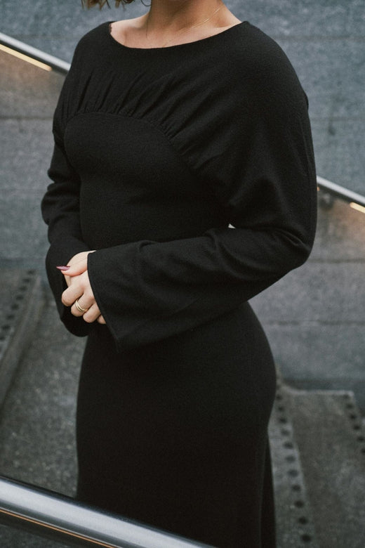 Neo Noir - Emerson Knit Dress 167046 - 100 - Black Kjoler 