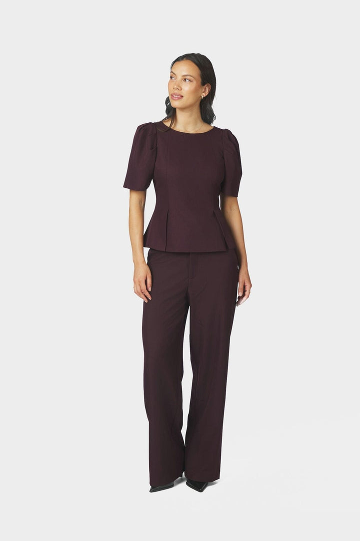 Neo Noir - Emmett Structure Pants 165357 - 345 - Chocolate Plum