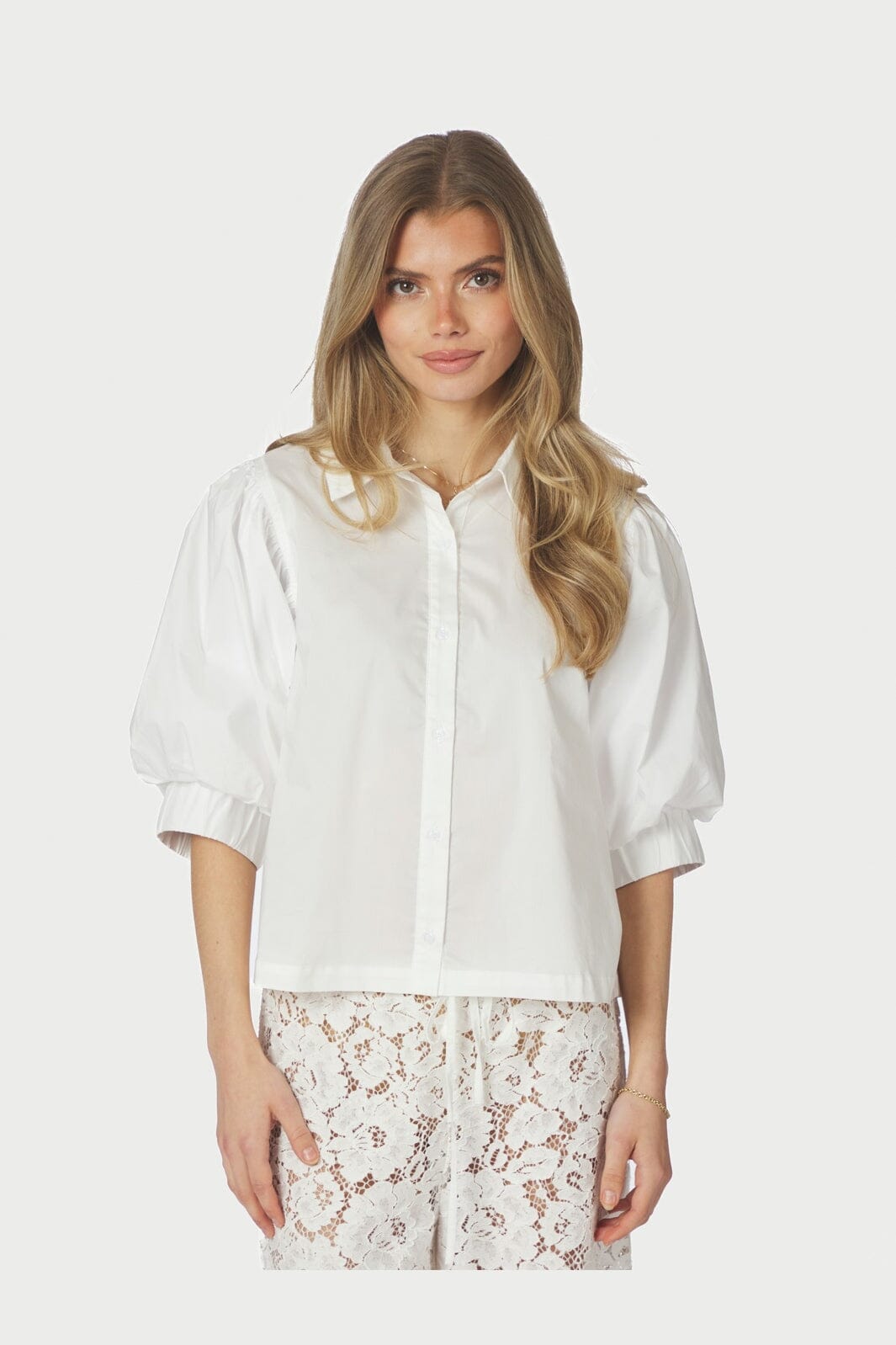 Neo Noir - Etta Poplin Shirt 168089 - 120 - White