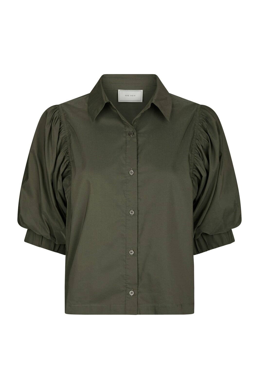 Neo Noir - Etta Poplin Shirt 168089 - 151 - Army