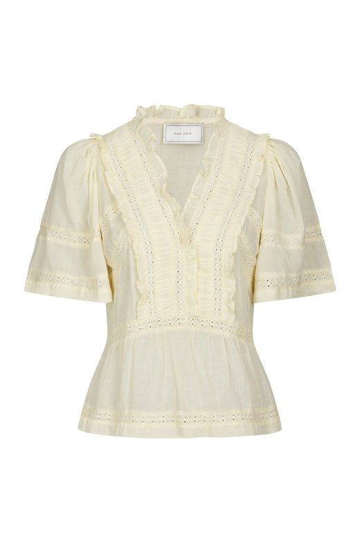 Neo Noir - Evienne S Voile Top 161856 - 416 - Butter Yellow