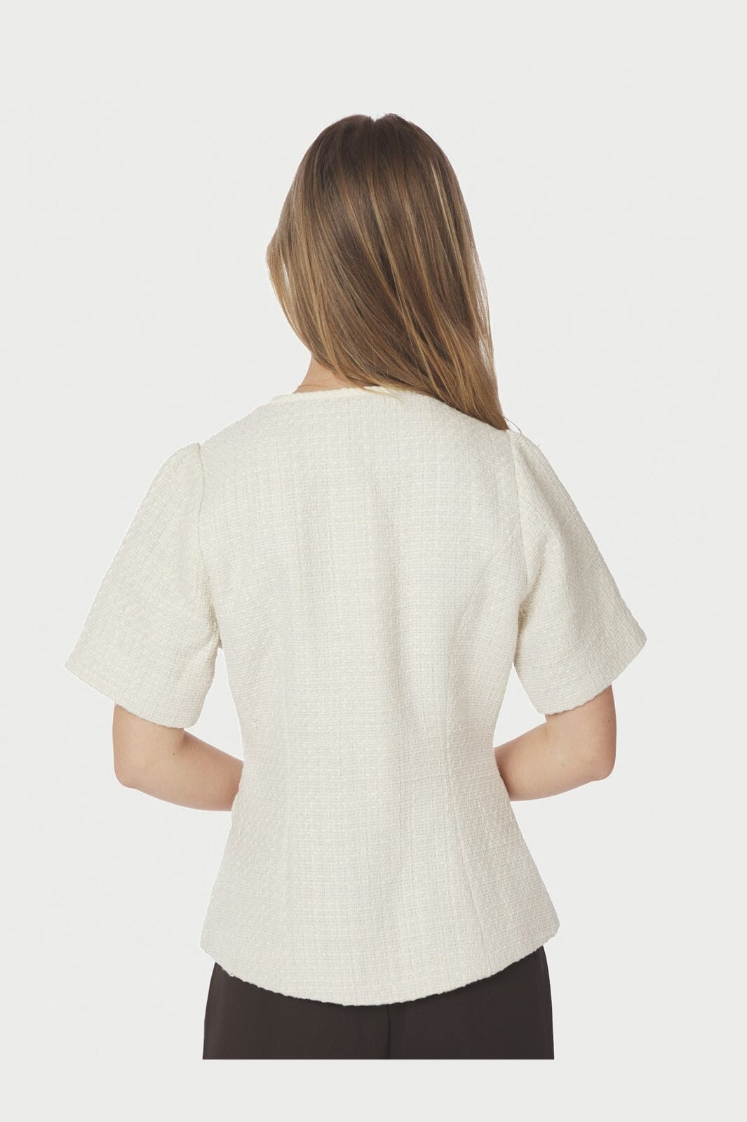 Neo Noir - Faina Boucle Blouse 167541 - 121 - Off White