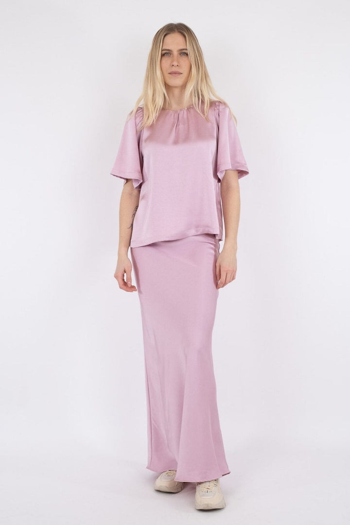 Neo Noir - Florina Heavy Sateen Blouse - ROSE Bluser 
