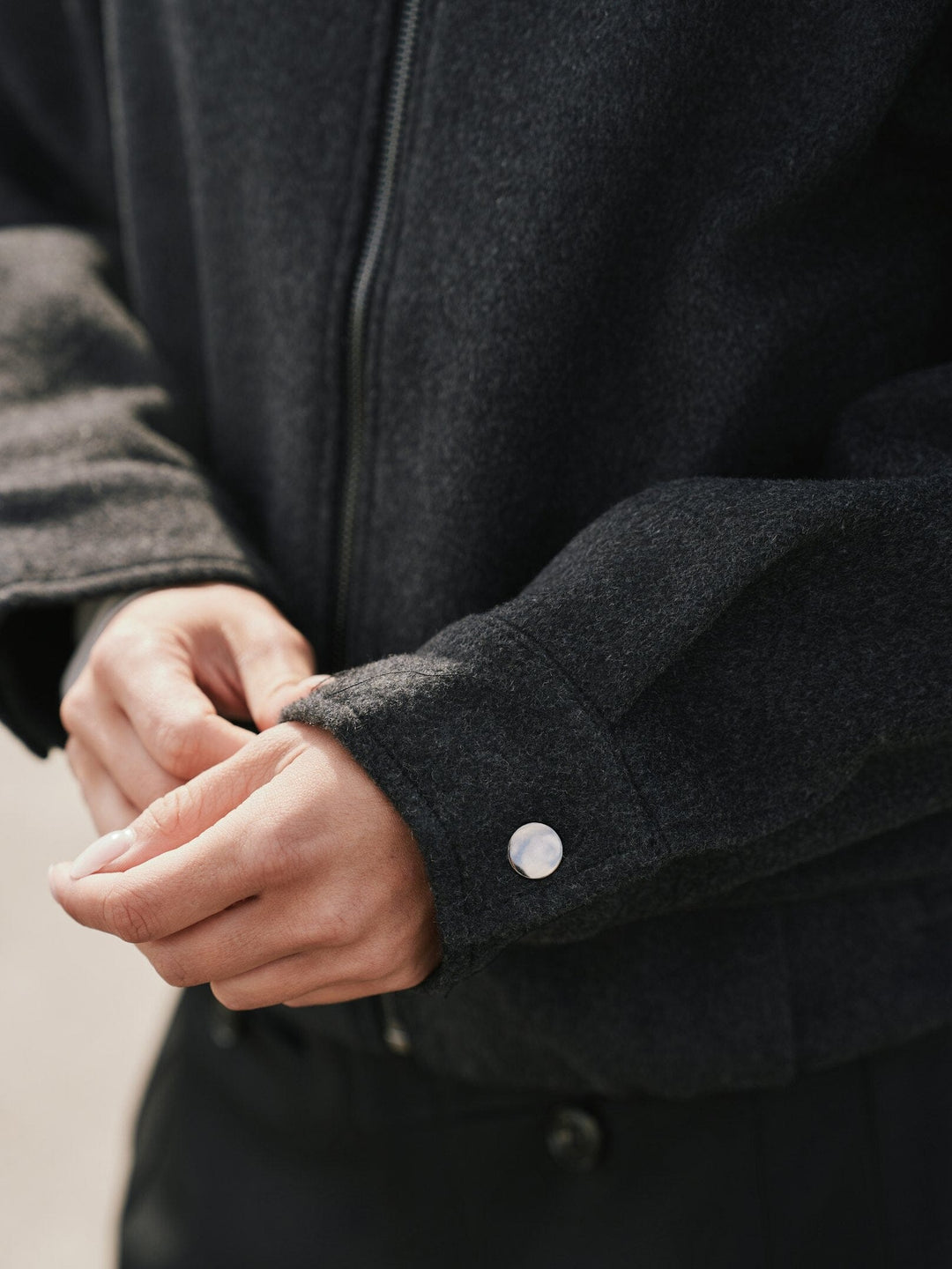 Neo Noir - Florine Wool Bomber Jacket 166100 - 132 - Antracit Jakker 
