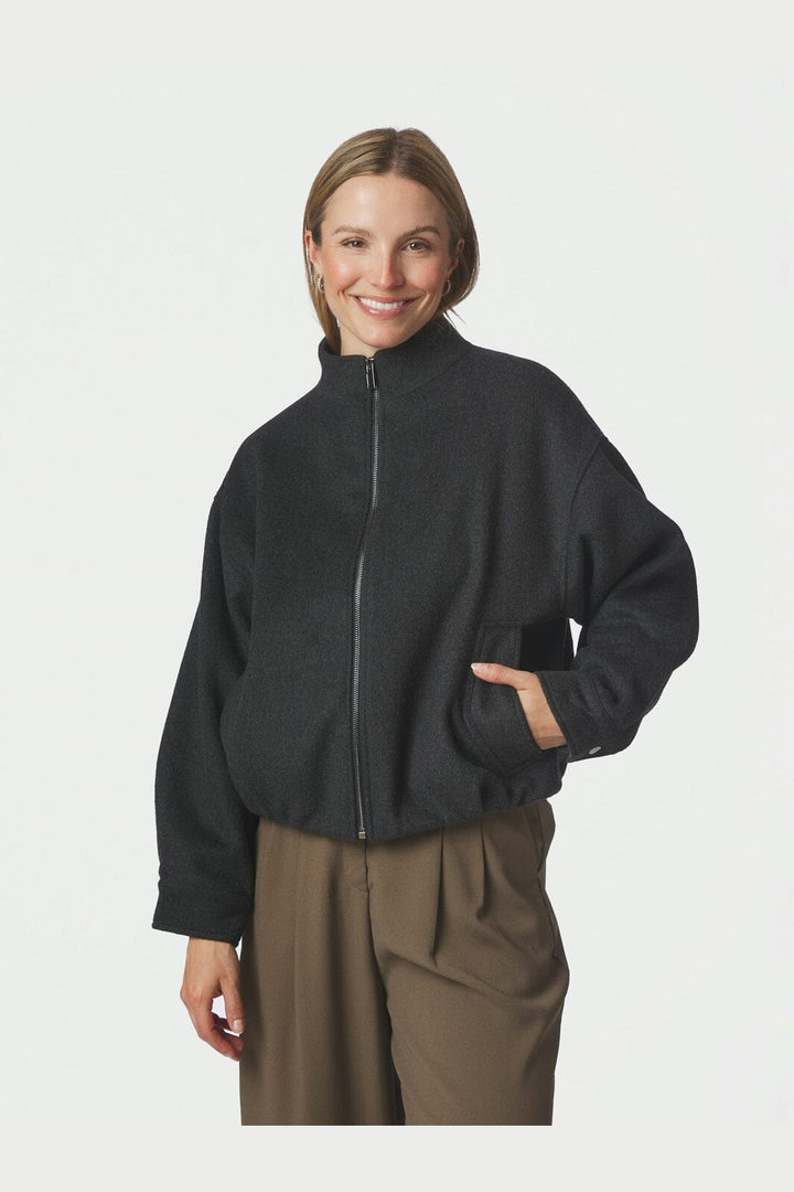 Neo Noir - Florine Wool Bomber Jacket 166100 - 132 - Antracit