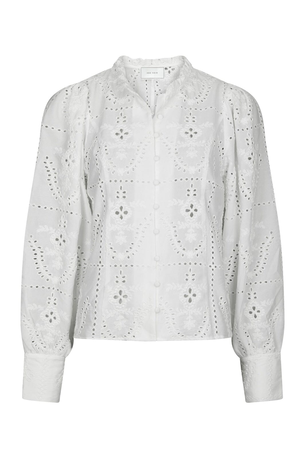 Neo Noir - Gilda Embroidery Blouse 167828 - 120 - White