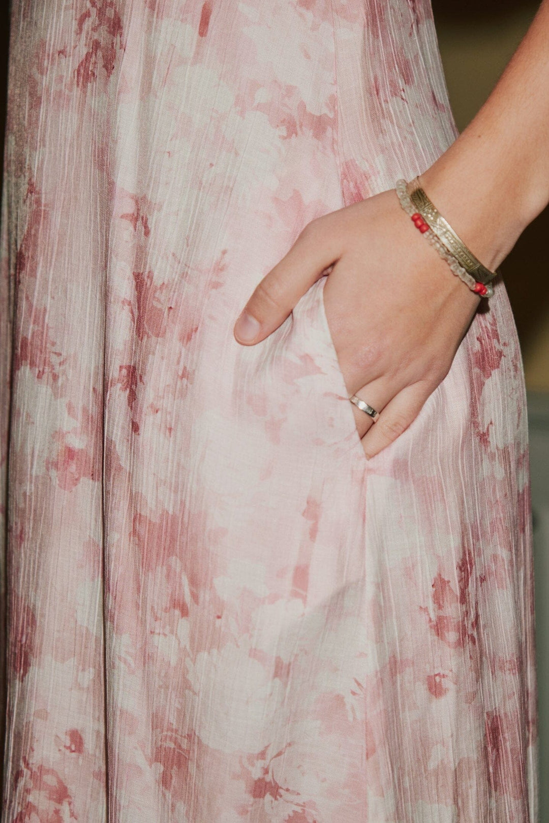 Neo Noir - Illana Floral Fusion Dress 168060 - 165 - Rose Kjoler 