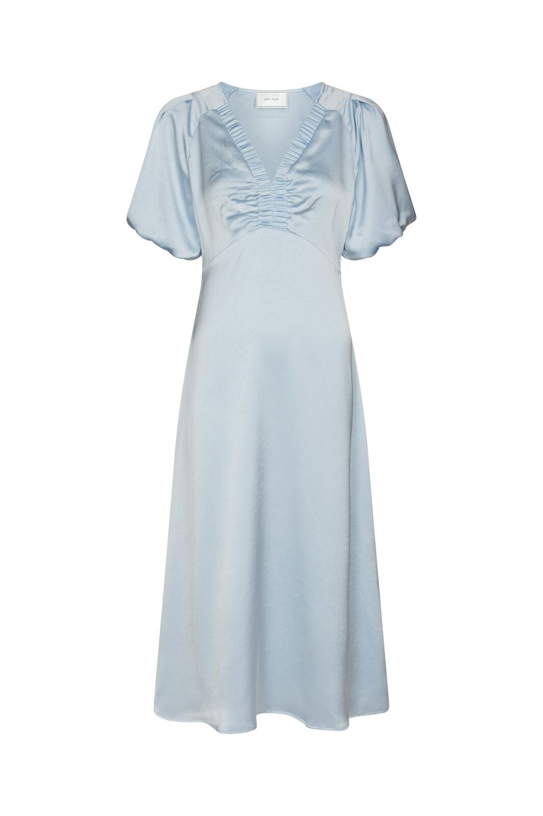 Neo Noir - Illana Heavy Sateen Dress 162521 - 145 - Light Blue