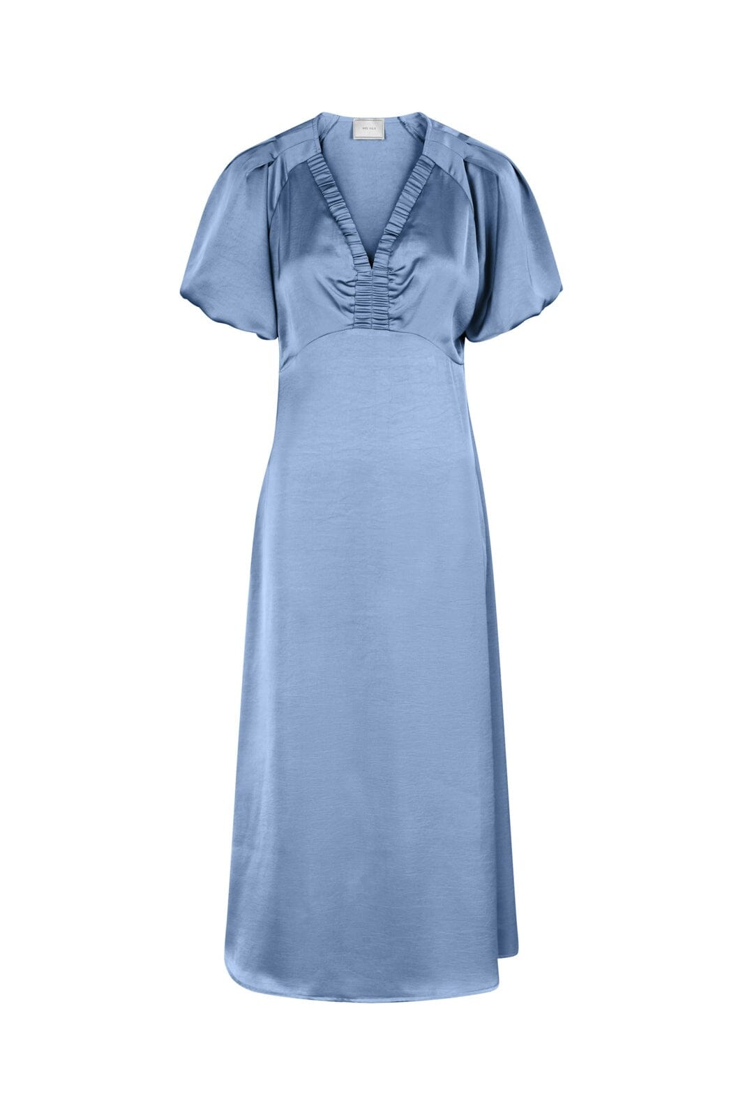 Neo Noir - Illana Heavy Sateen Dress 162521 - 407 - Smoke Blue