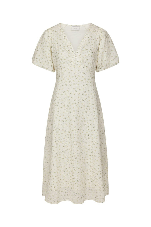 Neo Noir - Illana Small Rose Flower Dress 169259 - 191 - Light Yellow