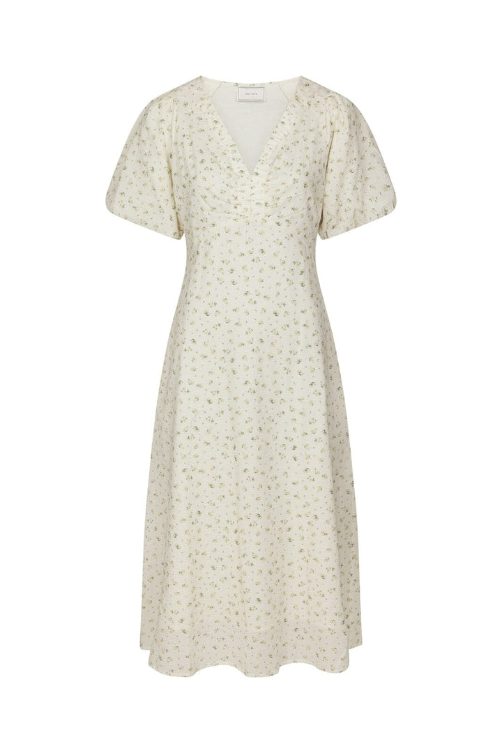 Neo Noir - Illana Small Rose Flower Dress 169259 - 191 - Light Yellow