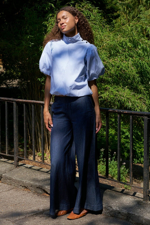 Neo Noir - Janel Denim Pants 169805 - 140 - Blue Bukser 