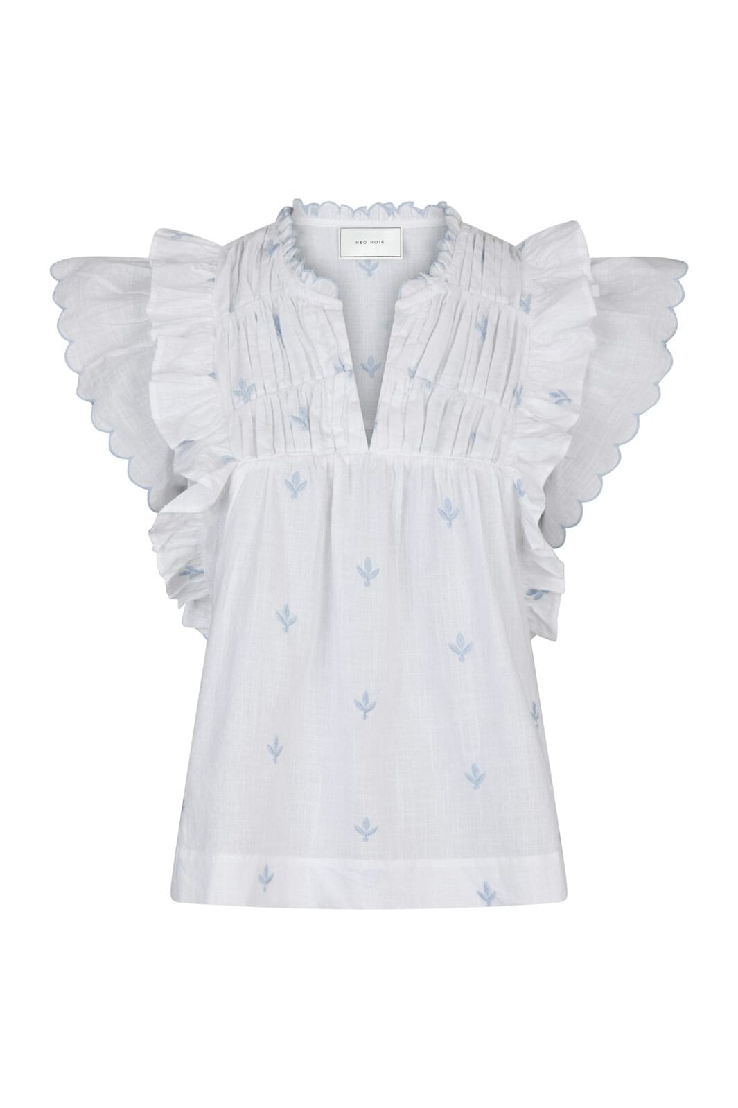 Neo Noir - Jayla Embroidery Top 165681 - 120 - White