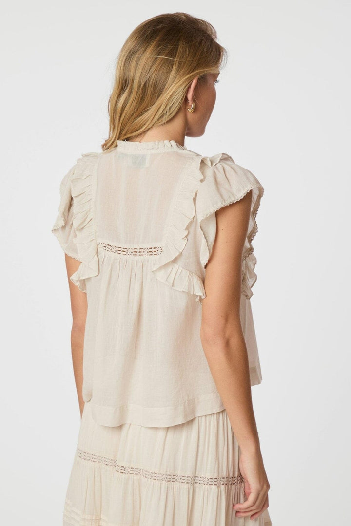 Neo Noir - Jayla S Voile Top 159881 - 124 - Ivory