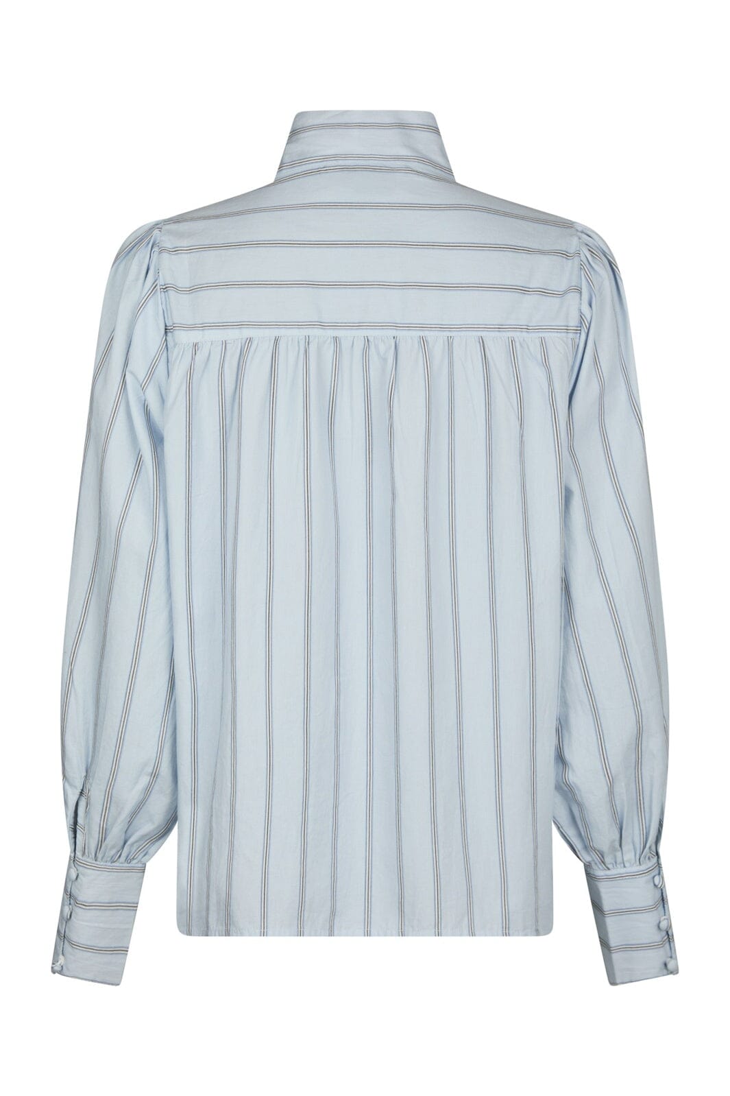 Neo Noir - Jaz Bow Stripe Blouse 166718 - 145 - Light Blue