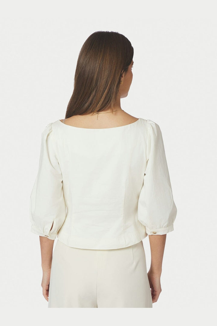 Neo Noir - Jeannie Twill Blouse 167719 - 121 - Off White