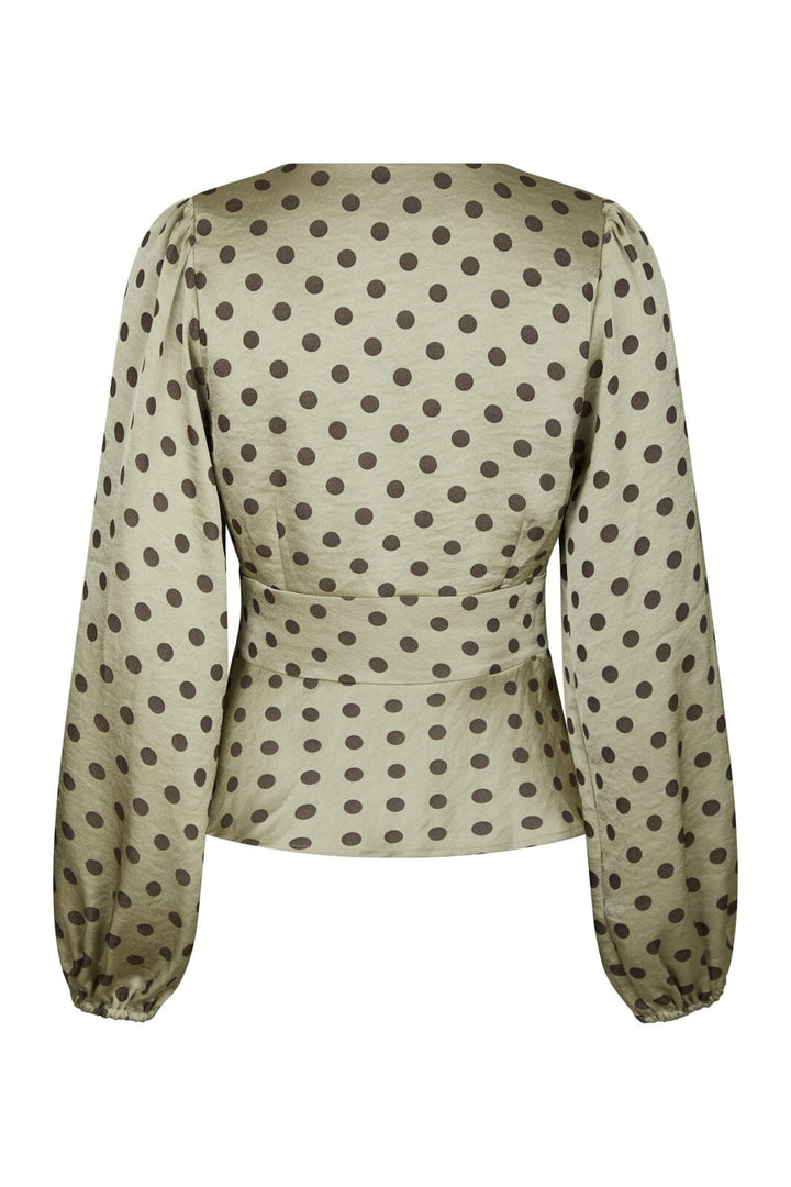 Neo Noir - Jellima Dotted Blouse 167743 - 236 - Pistachio