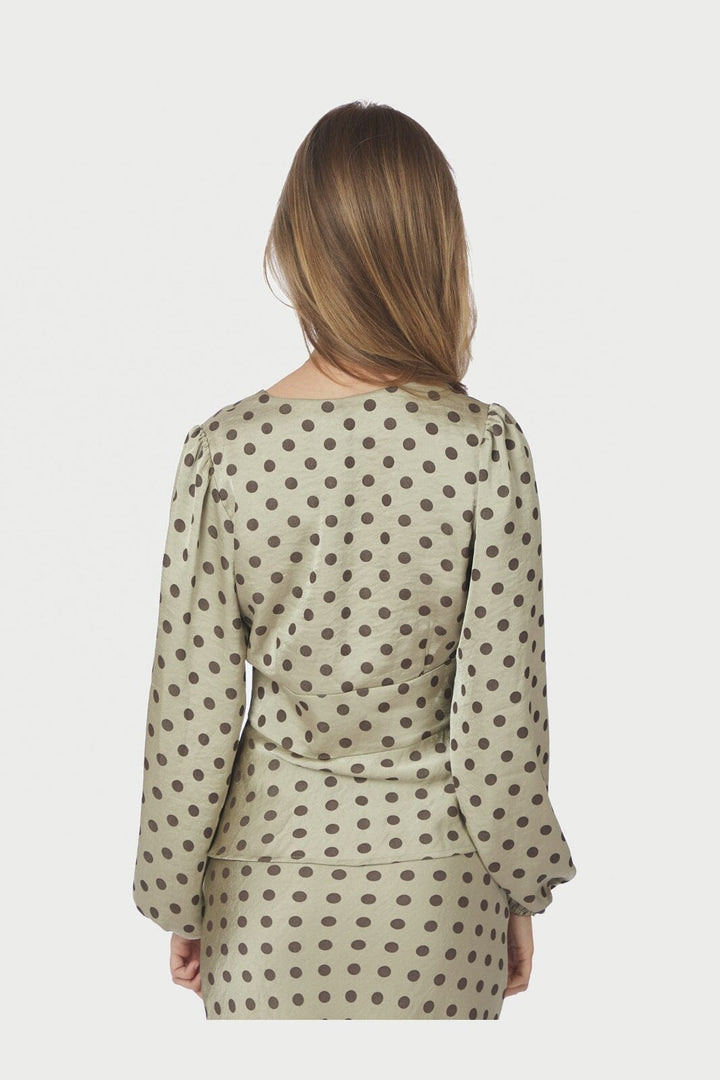 Neo Noir - Jellima Dotted Blouse 167743 - 236 - Pistachio