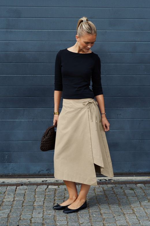 Neo Noir - Juna Twill Skirt 171469 - 214 - Taupe Nederdele 