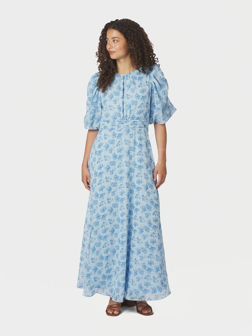 Neo Noir - Kikka Chiffon Flower Dress 167915 - 145 - Light Blue Kjoler 