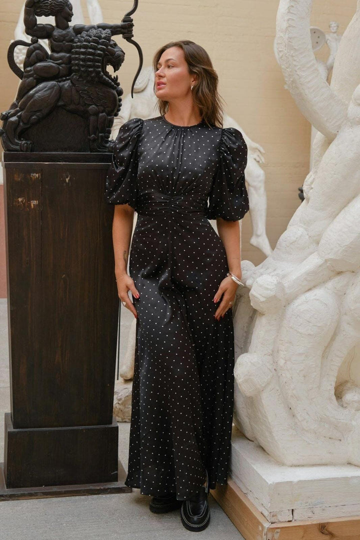 Neo Noir - Kikka Dot Dress 166646 - 100 - Black Kjoler 