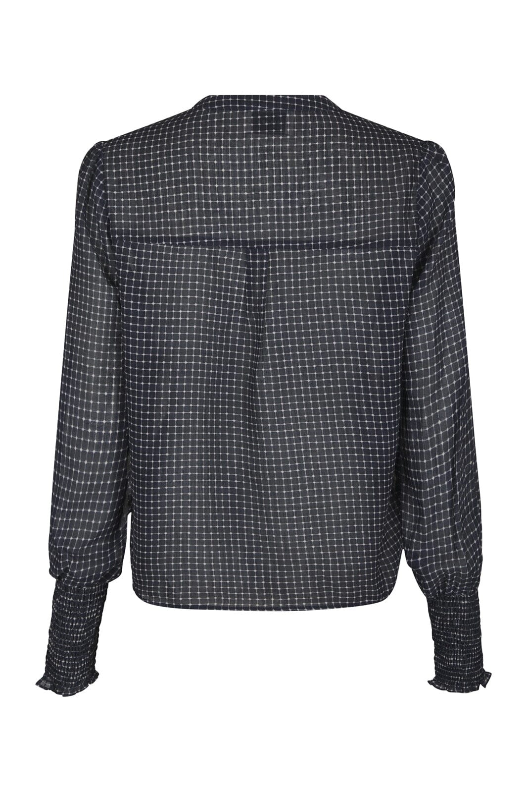 Neo Noir - Landa Simple Check Blouse 171000 - 141 - Navy