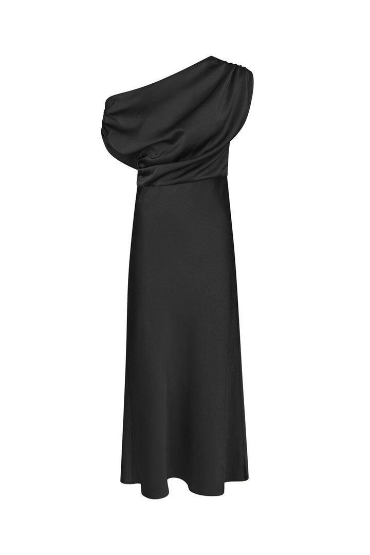 Neo Noir - Lilith Heavy Sateen Dress 168543 - 100 - Black