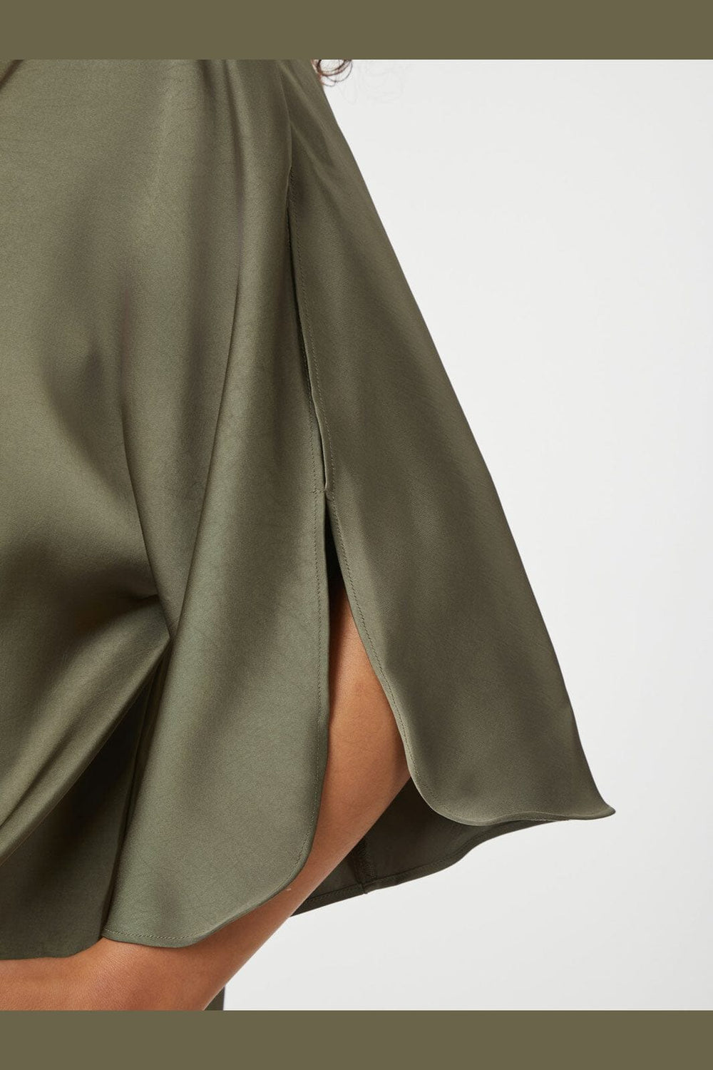Neo Noir - Liora Heavy Sateen Blouse 165567 - 255 - Cold Army
