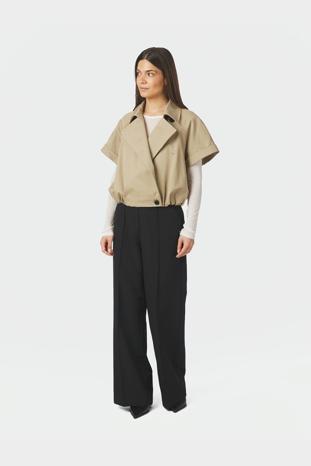 Neo Noir - Lisha Trench Vest 169835 - 214 - Taupe