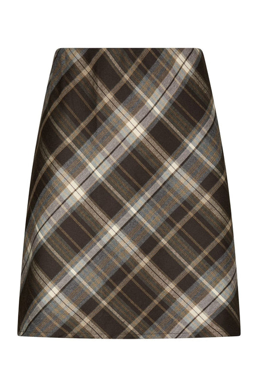 Neo Noir - Lunna Check Skirt 165705 - 210 - Brown