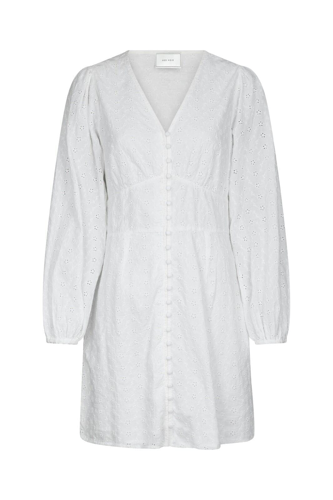 Neo Noir - Mabel Embroidery Dress 168428 - 120 - White