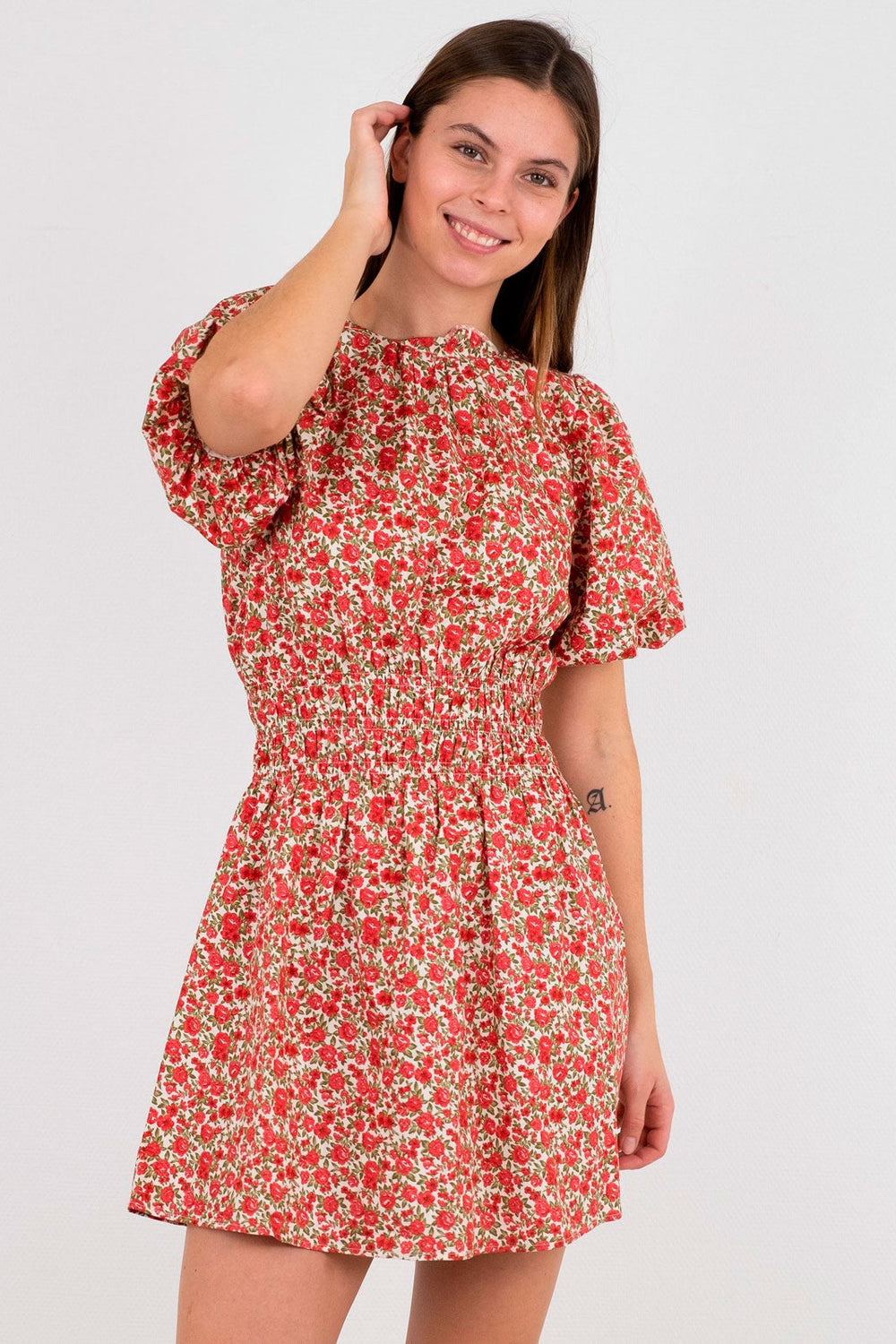Neo Noir - Mac Blooming Dress - Red Kjoler 