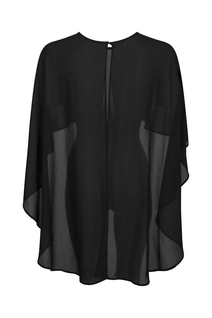 Neo Noir - Manufi Chiffon Cape 170836 - 100 - Black