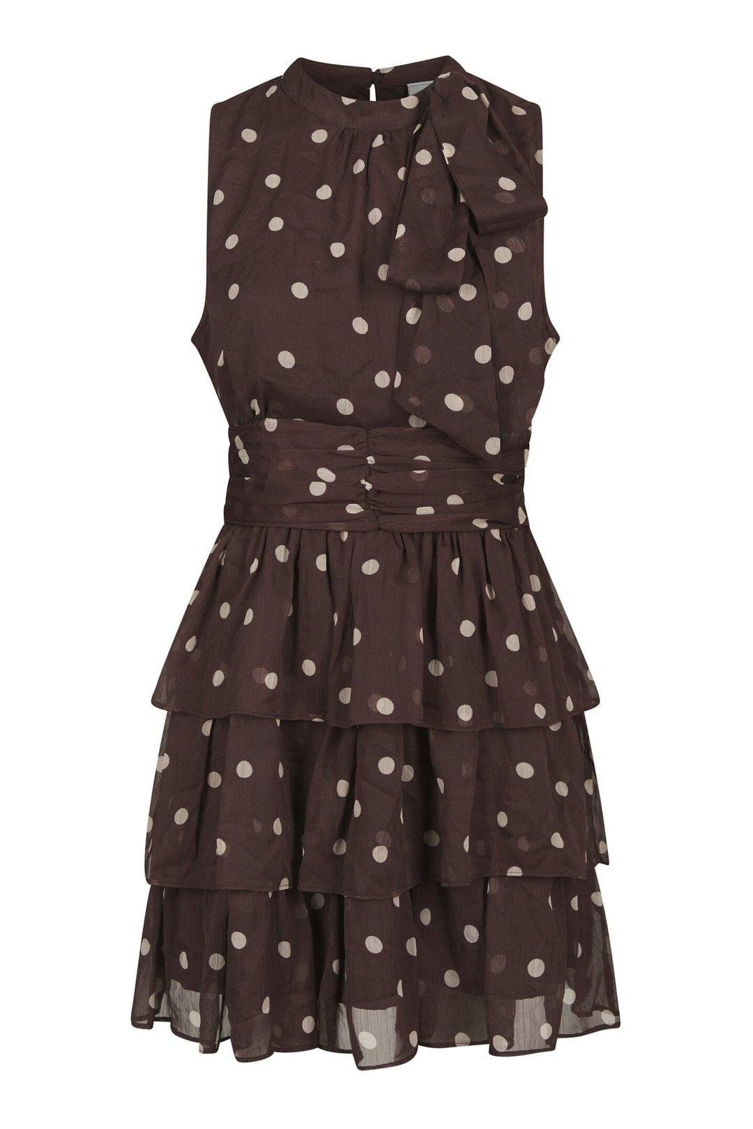 Neo Noir - May Big Dot Dress 170522 - 210 - Brown Kjoler 