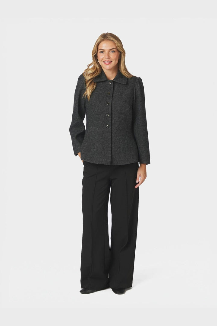 Neo Noir - Melisa Tweed Jacket 170001 - 104 - Dark Grey