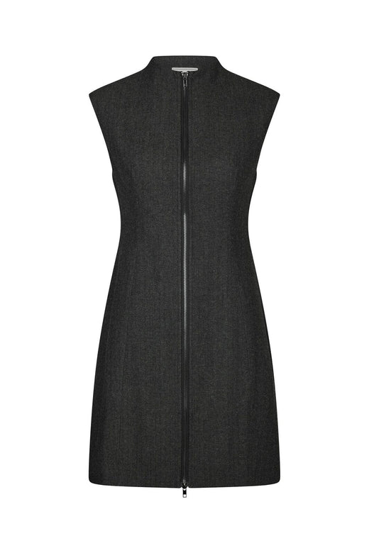 Neo Noir - Melville Herringbone Dress 166190 - 132 - Antracit