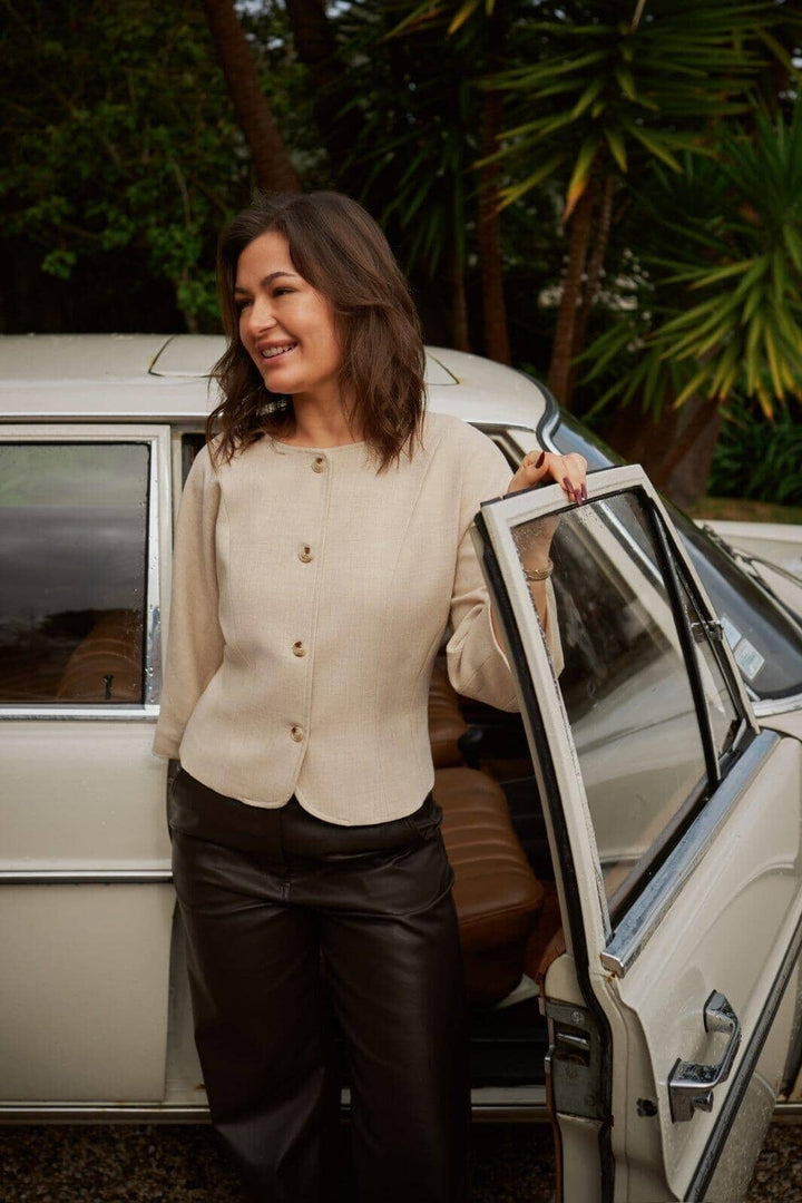 Neo Noir - Mesto Melange Jacket 165442 - 976 - Beige Melange Blazere 