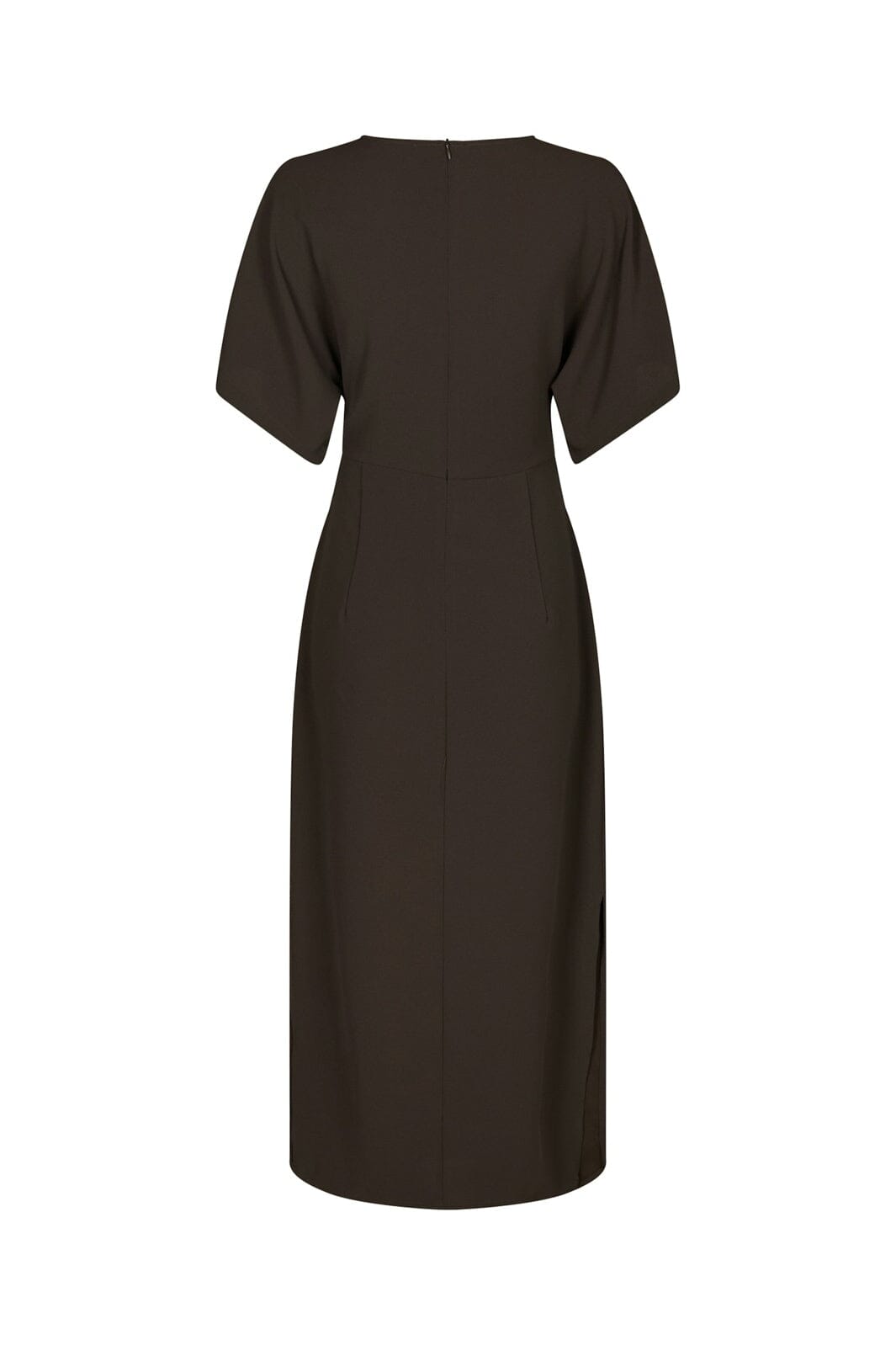 Neo Noir - Miloine Drape Dress 166132 - 676 - Dark Brown
