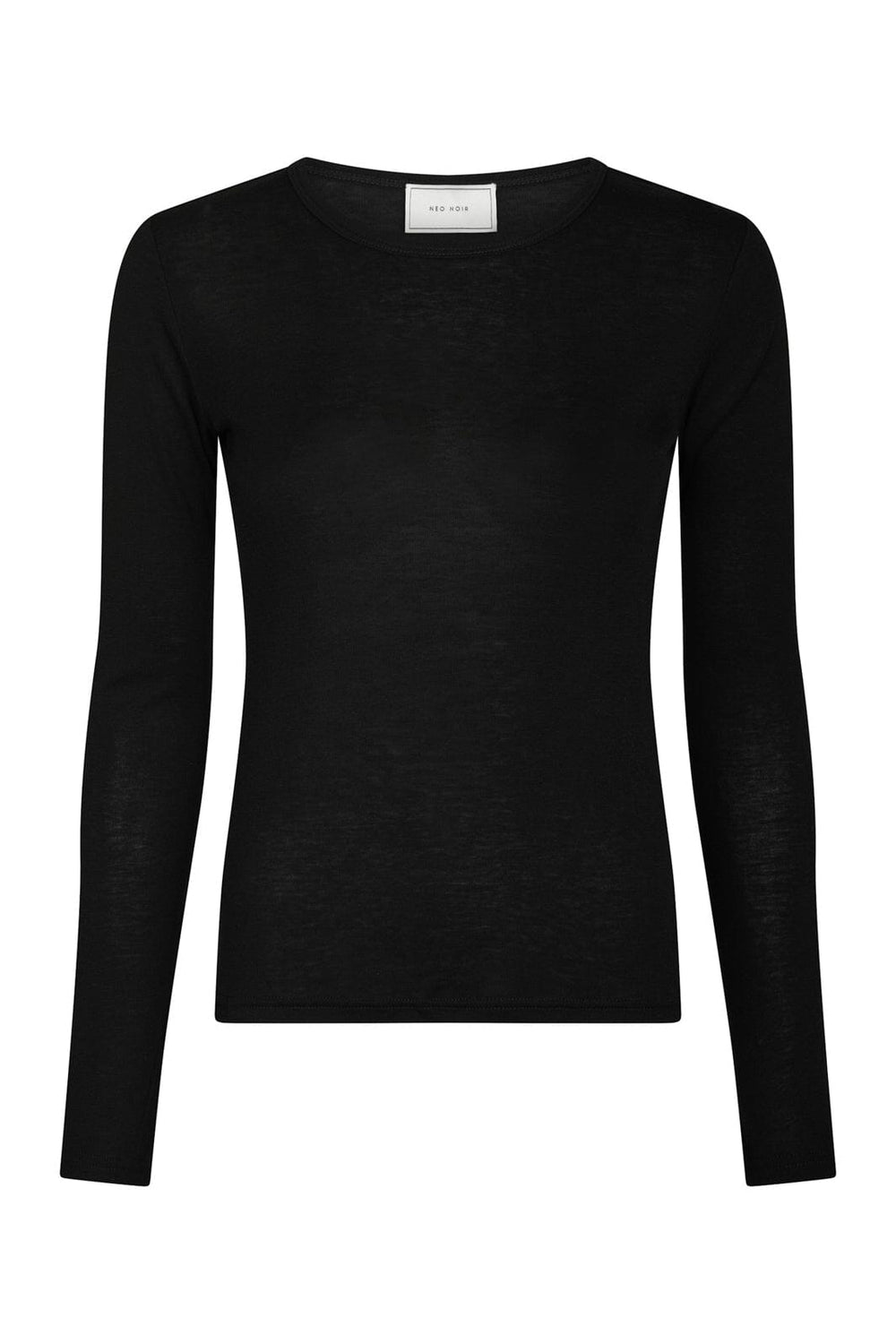 Neo Noir - Nella Fine Rib Blouse 167271 - 100 - Black