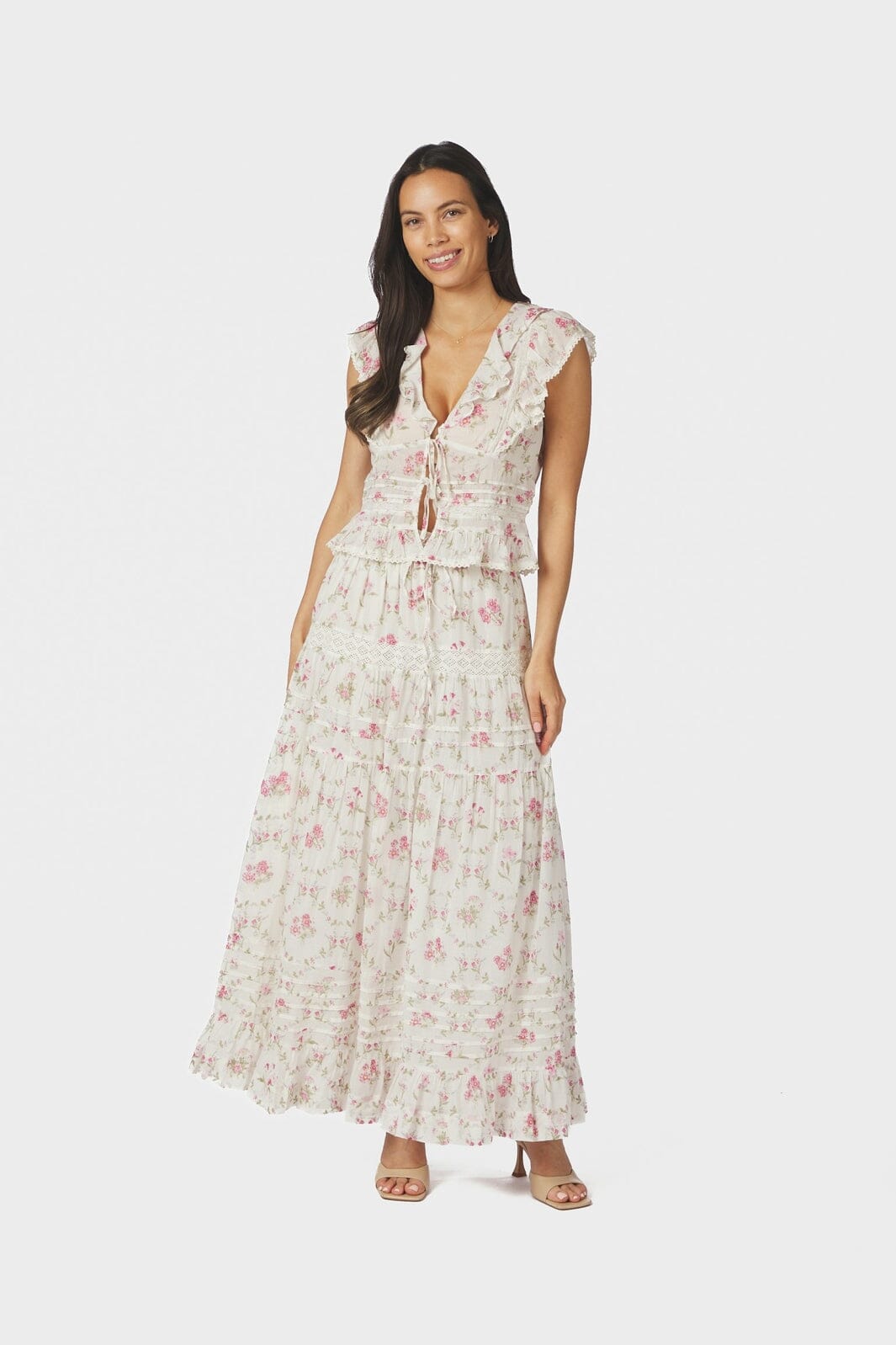 Neo Noir - Netali Spring Flower Top 168728 - 121 - Off White