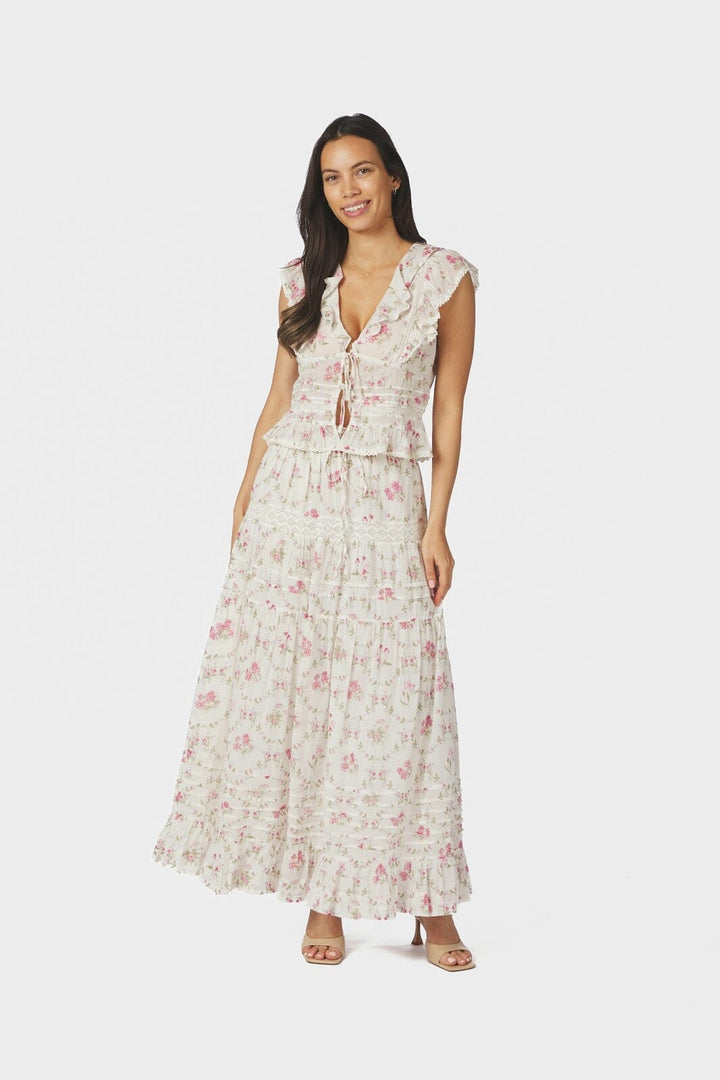 Neo Noir - Netali Spring Flower Top 168728 - 121 - Off White