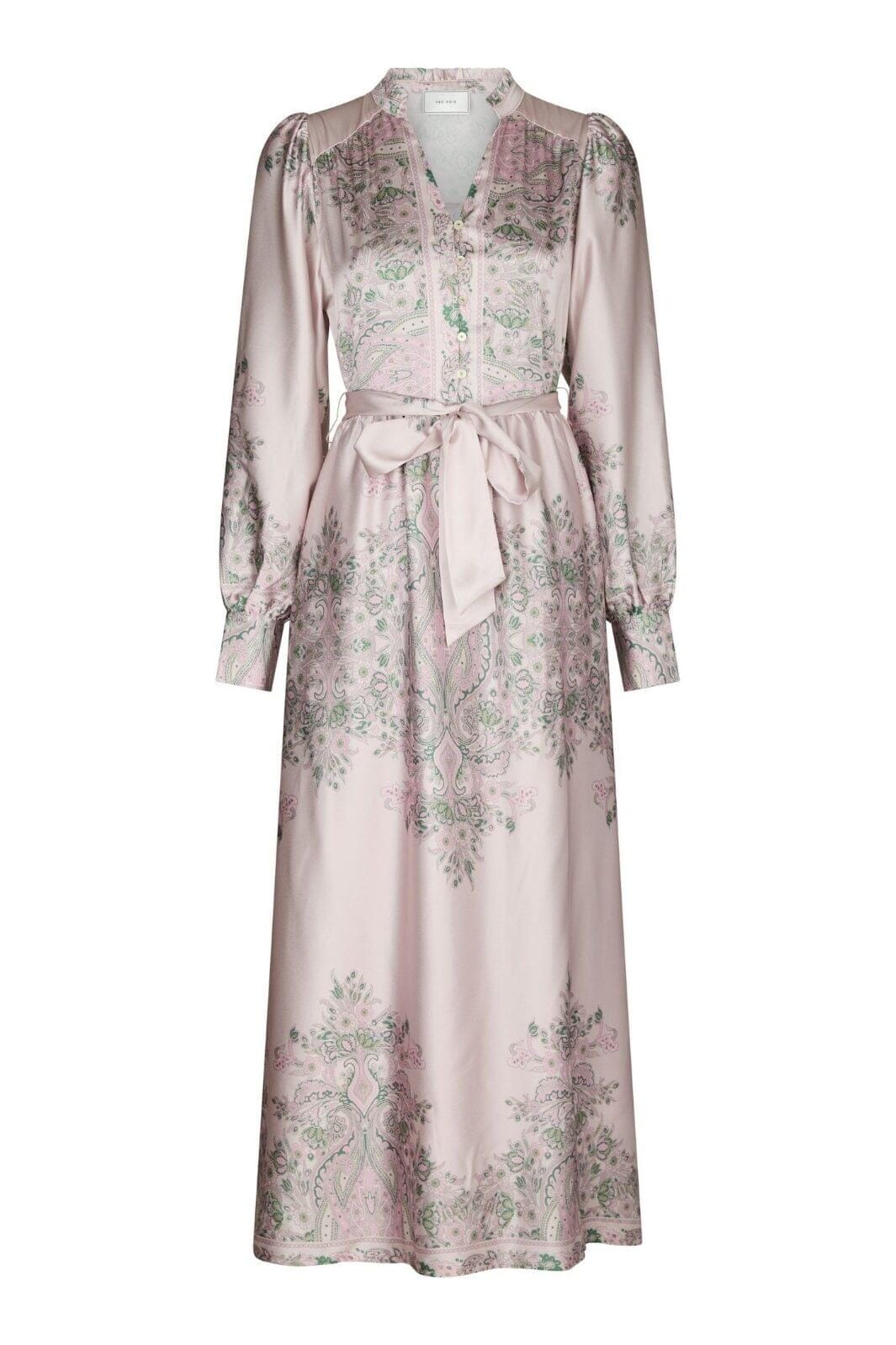 Neo Noir - Nova Paisley Border Dress 160958 - 165 - Rose