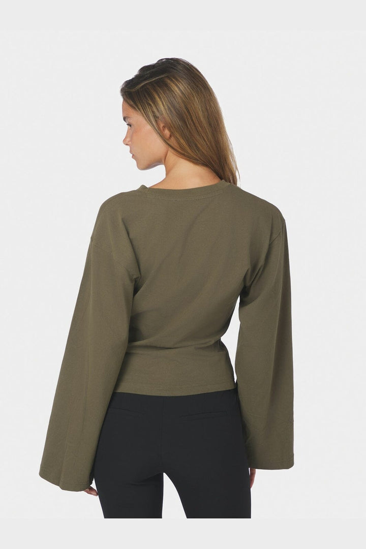 Neo Noir - Paska Boxy Long Tee 165973 - 151 - Army