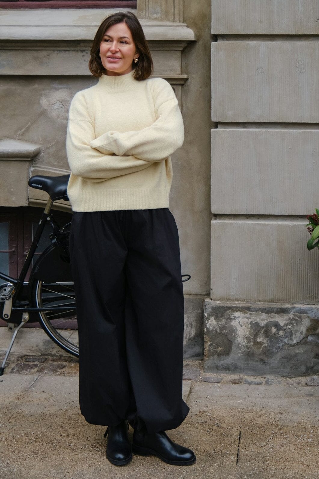 Neo Noir - Paulina Knit Blouse 159703 - 416 - Butter Yellow Strikbluser 