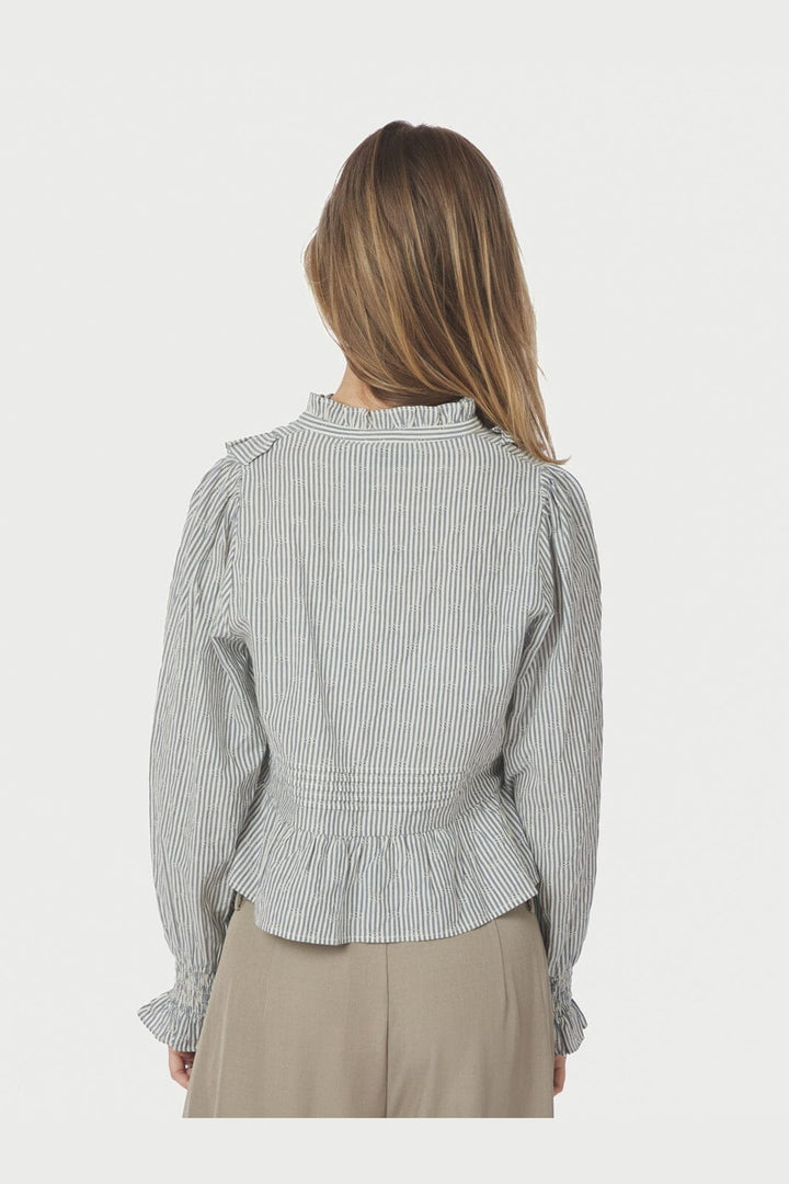 Neo Noir - Petrine Stripe Blouse 167993 - 140 - Blue