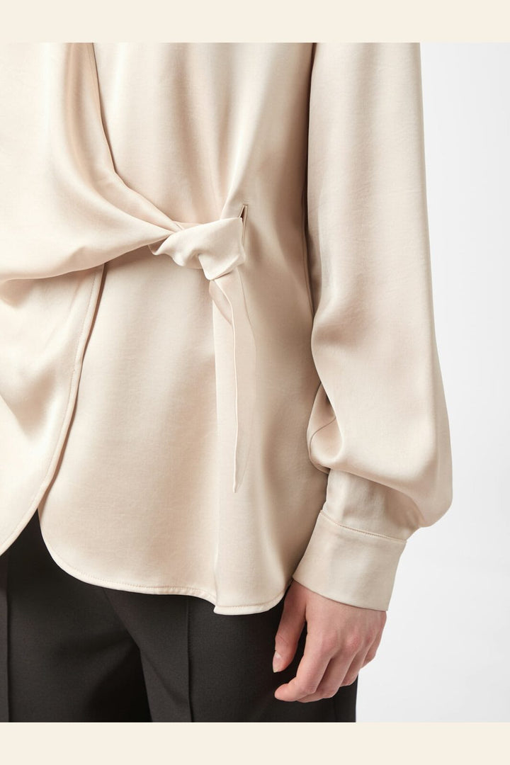 Neo Noir - Petris Heavy Sateen Blouse 166035 - 720 - Champagne