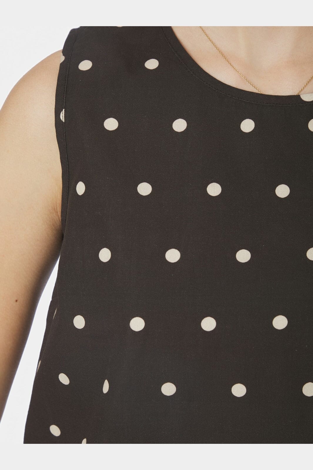 Neo Noir - Polly Dot Top 169334 - 676 - Dark Brown