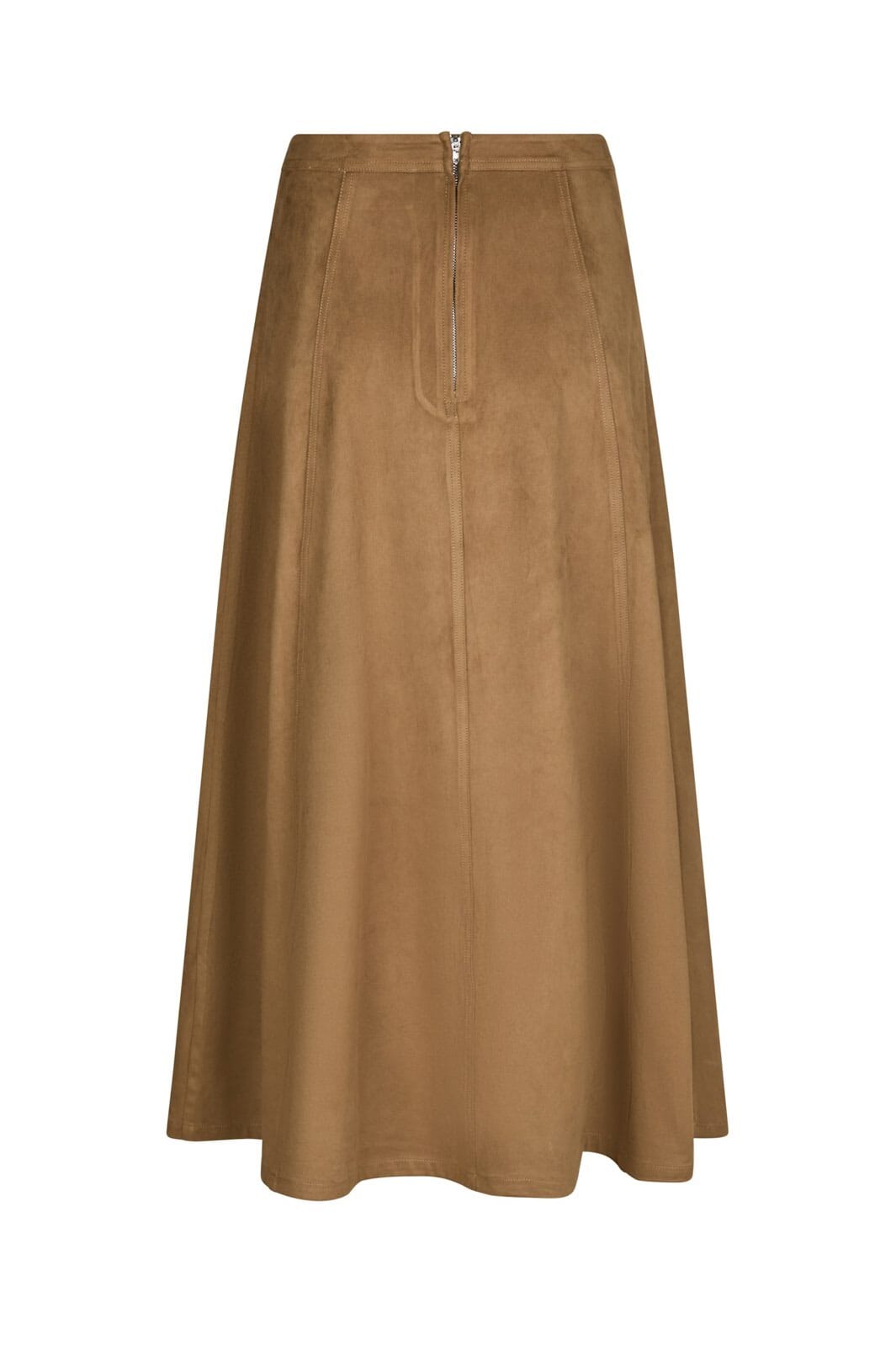 Neo Noir - Raya Faux Suede Skirt 166255 - 604 - Cognac