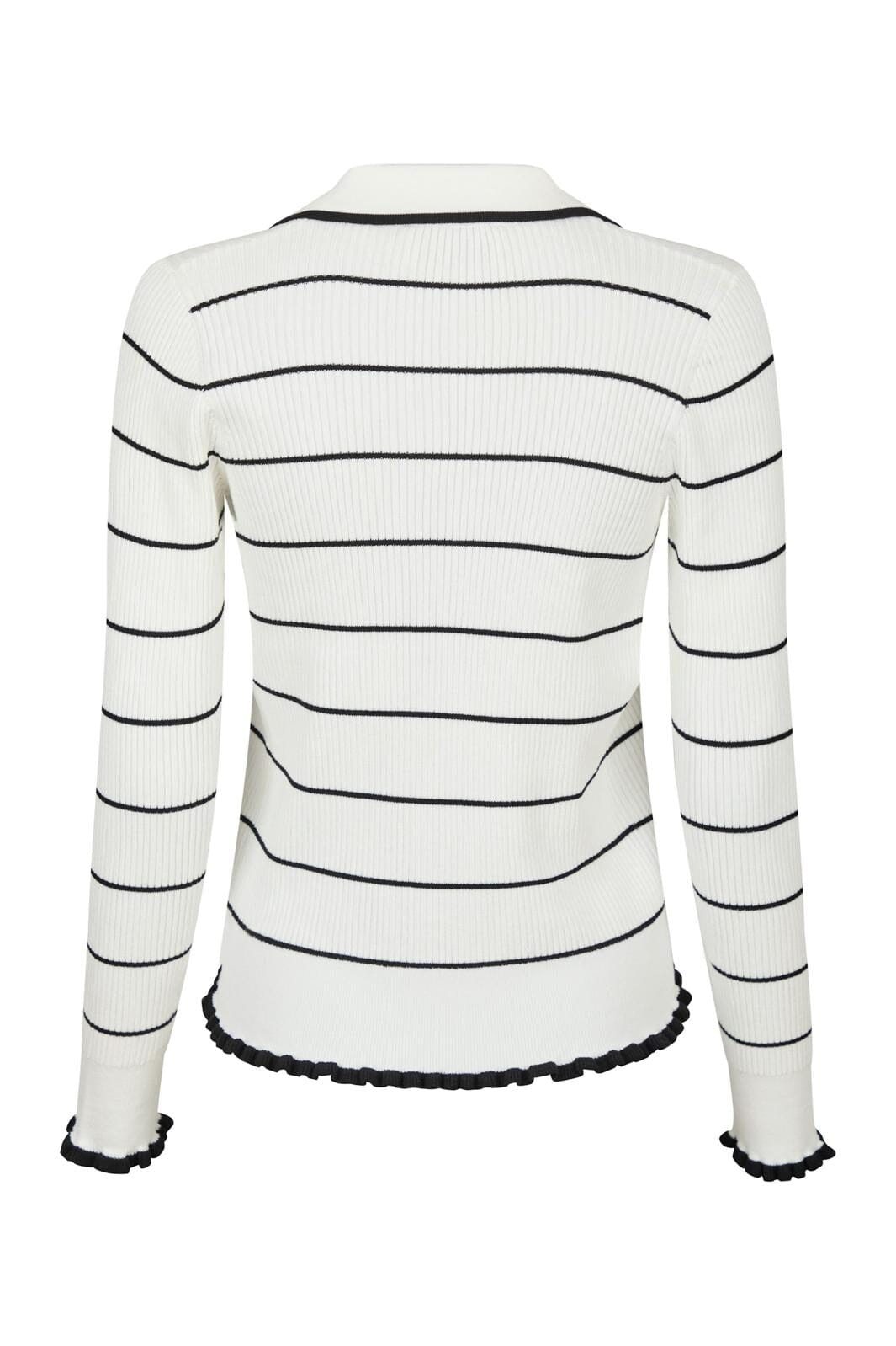 Neo Noir - Rio Stripe Knit Cardigan 164578 - 120 - White